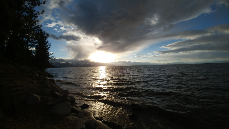 Sunset over Tahoe. I can see the appeal.